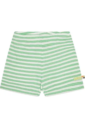 loud + proud Short Ringel mit Leinen, aus Bio Baumwolle, GOTS Zertifiziert
