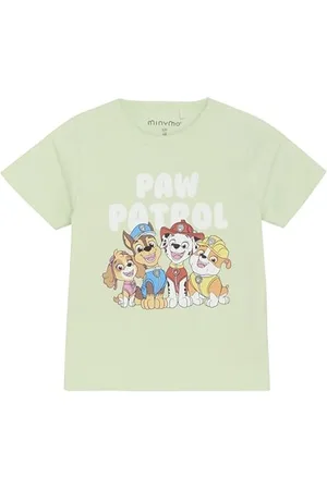 Minymo Kurzarm-T-Shirt mit Paw Patrol-Aufdruck