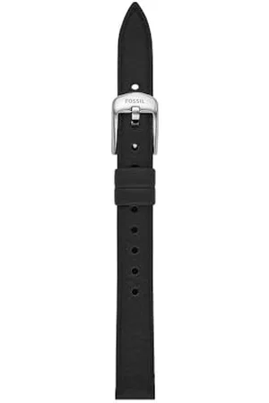 Fossil Uhrenband für Damen 12 mm LiteHide-Leder schwarz, S121036