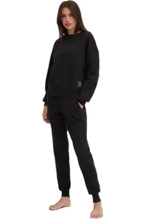 Emporio Armani Damen Iconic Terry Loungewear Tracksuit Sweatshirt, , L