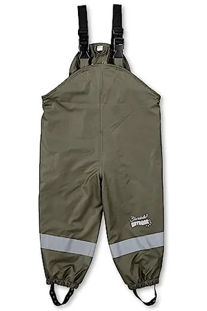 Sterntaler Kleinkind Unisex Regenhose Kinder Träger Regenträgerhose gefüttert - Wasserdicht mit Druckknopf und verschweißten Nähten - , 98