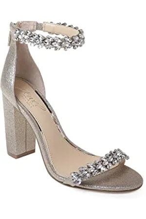 Badgley Mischka Damen Mayra Sandale mit Absatz, Gold/Glitzer, 38 EU
