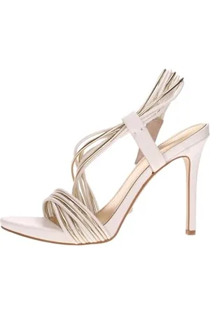 Guess Damen FAIZE Sneaker, Weiß & Platin, 36 EU