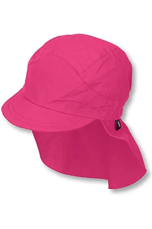 Sterntaler Schirmmütze Nacken Basic - Mädchen Baby- und Kinder Mütze mit Nackenschutz - UV-Schutz 50+ Hut aus Popeline (Bio) - leichte Sommer Kopfbedeckung mit Gummiband - , Größe 51