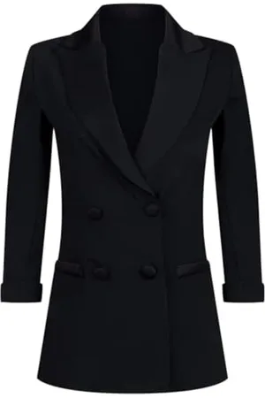19V69 Italia Damen Alessandra Blazer Black Mantel, , M