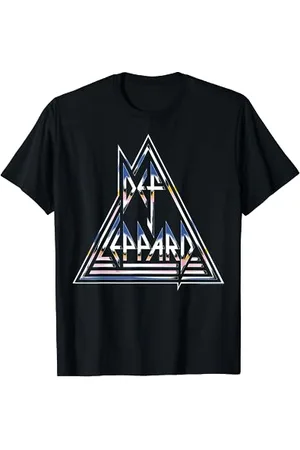 Def Leppard Herren T-Shirt S Klassisch mit Kollision-Design
