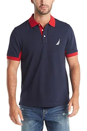 Nautica Herren Classic Fit Short Sleeve Performance Pique Polo Shirt Poloshirt, , X-Groß