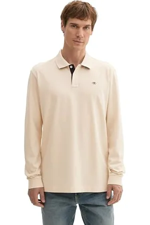TOM TAILOR Herren 1043278 Longsleeve Basic Piqué Poloshirt, 27469-Smooth Light Sand, 56