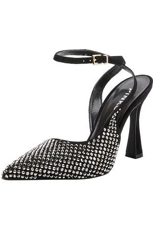 Pinko Damen Lisette Slingback Wildleder Strass Pumps, , 38 EU