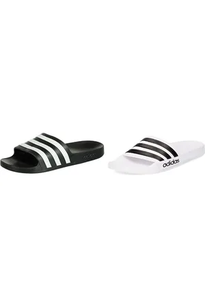 adidas Unisex Adilette Aqua Schlappen, Core Black/Ftwr White/Core Black, 44 1/2 EU Herren Adilette Shower Slipper, Weiß, 44.5 EU