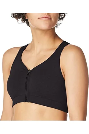 Jockey Damen Mid Impact Zip Front Bra Sport-BH, Undurchsichtige, , X-Large
