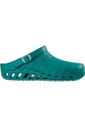 Scholl Clog Evo - Professionelle Sanitärsockel für Männer oder Frauen, Ultra leicht, bequem und atmungsaktiv, mit rutschfester Sohle, abnehmbarer Memory-Einlegesohle und drehbarem Armband
