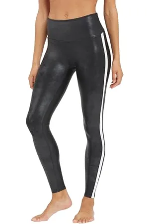 Spanx Damen Faux Leather Stripe Leggings, , XL EU