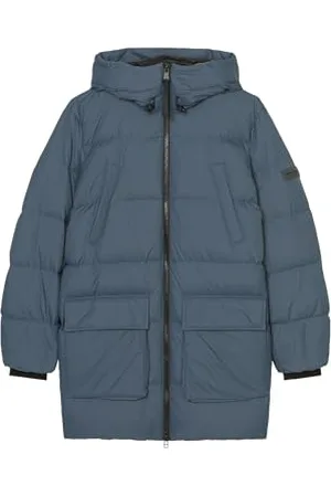 Marc O’ Polo Marc OߴPolo Herren Daunenjacke mit Kragen gefüttert, Blau (Moon Stone), XXL