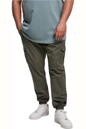 Urban classics Herren AOP Glencheck Cargo Jog Pants Hose, , XXL