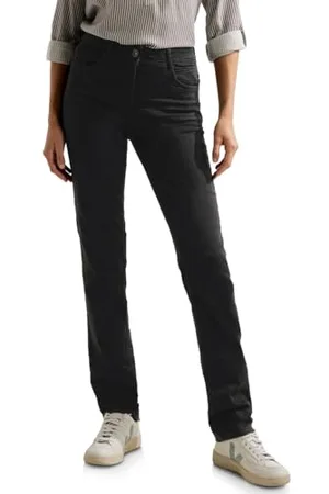 CECIL Damen B376535 Jeanshose, Black,27W / 34L
