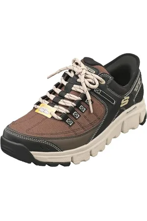 Skechers Herren Freihändige Slip-Ins Summits bei Sneaker, Braunes Synthetisches Netzgewebe, taupefarbene BES, 41 EU