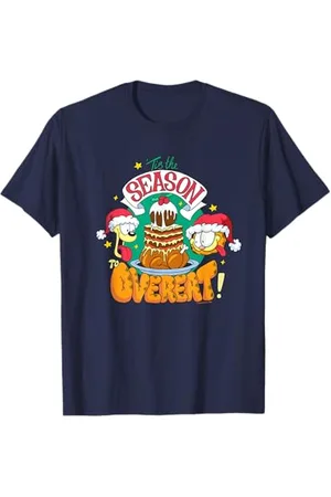 Garfield And Odie Christmas Tis The Season To Overeat T-Shirt