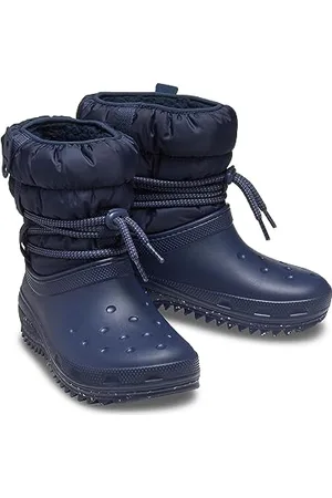 Crocs Damen Classic Neo Puff Luxe Boot W Schneestiefel, Blau , 37-38 EU
