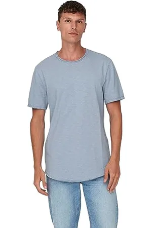 Only & Sons Herren Rundhals T-Shirt ONSBENNE LONGY - Regular Fit XS S M L XL XXL, Größe:XL, Farbe: 22017822