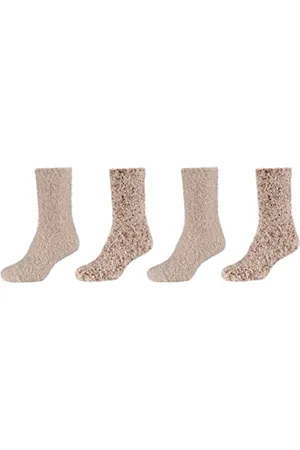 Camano 1102060000 - Damen cosy Kuschel feather popcorn Socken 4 Paar, , Größe 39/42