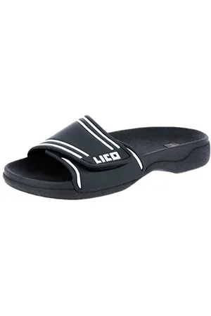 LICO SUN V Damen Badeschuhe, Schwarz/ Weiß, 37 EU