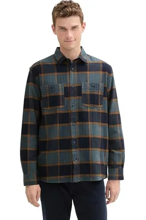 TOM TAILOR Herren Comfort Fit Hemd im Karomuster, , M