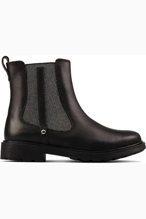 Clarks Mädchen Astrol Orin K Chelsea-Stiefel, Schwarz , 32 EU