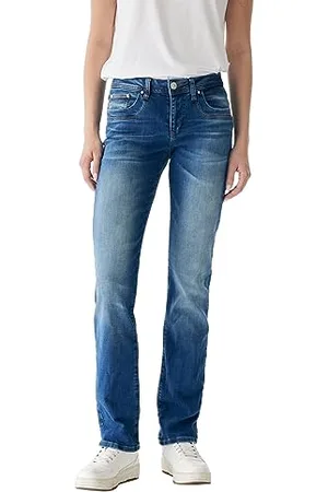 LTB LTB Damen Jeans Vilma Bootcut - Blau - Angellis Wash W26-W34 Baumwolle Stretch, Größe:32W / 30L, Farbvariante:
