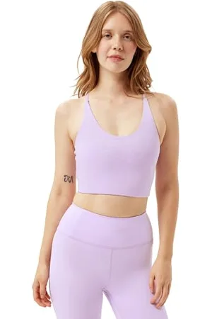 GIRLFRIEND COLLECTIVE Cleo Sports Bra, Low Impact Women’s Sports Bra, Racerback, Without Padding and Underwire, Perfect for Fitness, Yoga, Pilates, Wellness, Training, Sizes XXS-6XL