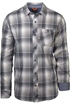Timberland Herren Woodfort mittelschweres Flanell Button-Down-Arbeitshemd, , XL