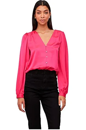 VILA VIELLETTE V-Neck L/S Shirt/SU - NOOS