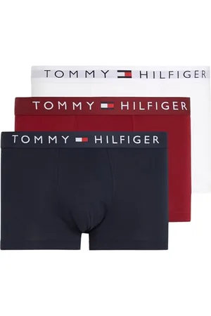 Tommy Hilfiger Herren Boxershorts Trunks Unterwäsche, Mehrfarbig (Des Sky/White/Rouge), XXL