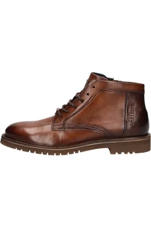 Bugatti Herren Schnürstiefel, Männer Stiefel, Wechselfußbett,schnürboots,schnürung,Boots,Winterstiefel,Winterschuhe,Cognac (6361),41 EU / 7 UK