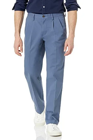 Amazon Herren Knitterfreie Chinohose mit klassischer Passform und Bügelfalte (erhältlich in Big & Tall), , 38W / 32L