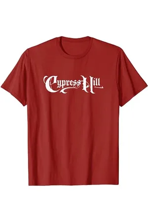 Cypress Hill Offizielles T-Shirt mit Weißem Logo - , Kurzarm, Crew-Neck, Klassisch, S, Klein, Männer, Fans, Casual