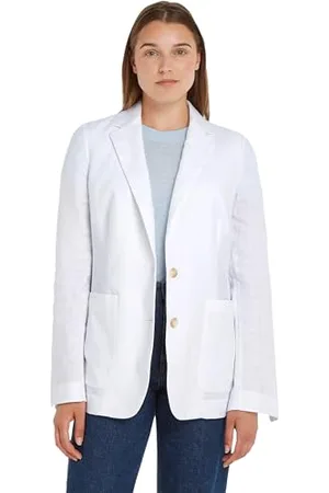 Tommy Hilfiger Damen Blazer Casual Linen Regular Elegant, , 46