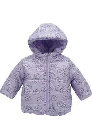 Pinókio Winterjacke, 100% Polyester, Lilac Blumen, Mädchen, Gr 74-122(110)