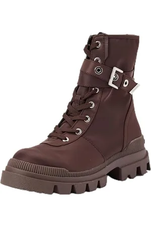 Desigual Damen Shoes 4 Woman Nylon MID Half Fashion Boot, Brown, 39 EU