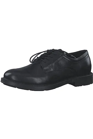 Marco Tozzi By Guido Maria Kretschmer Herren Schnürschuhe aus Leder Elegant, (Black), 42