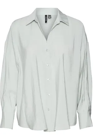 VERO MODA VMQUEENY LS Oversize Shirt WVN GA NOOS