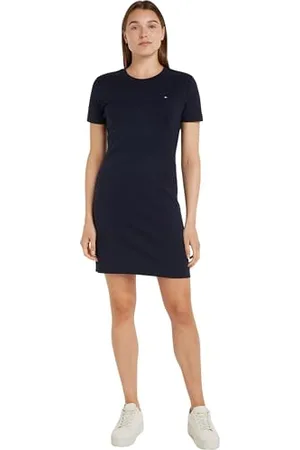 Tommy Hilfiger Damen Kleid New Cody Slim Short Dress aus Baumwolle, , 3XL