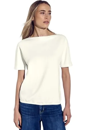Street one Damen A322900 Shirt mit U-Boot-Ausschnitt, , 36