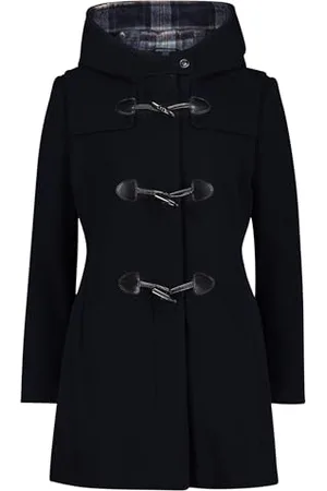 gil-bret Damen Dufflecoat mit Kapuze Dunkelblau,34