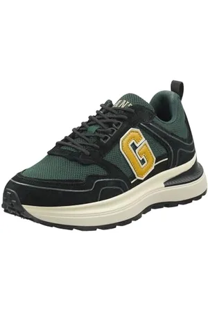 GANT FOOTWEAR Herren CAZIDY Sneaker, Black/Green, 45 EU