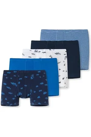 Schiesser Jungen 5 Pack Boxershort Unterhosen - 95/5 Organic Bio Baumwolle Größe 92 Bis 140 Unterwäsche, , 140 EU