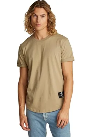 Calvin Klein Herren Badge Turn Up Sleeve J30j323482 S/S T-Shirt, , XS
