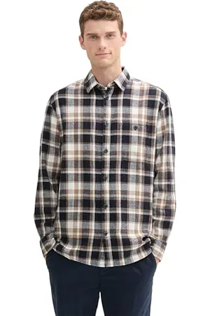 TOM TAILOR Herren Comfort Fit Hemd im Karomuster, , XXXL