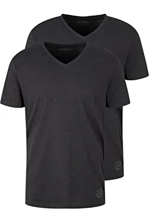 TOM TAILOR Herren T-Shirt mit V-Ausschnitt im Doppelpack, , XXXL