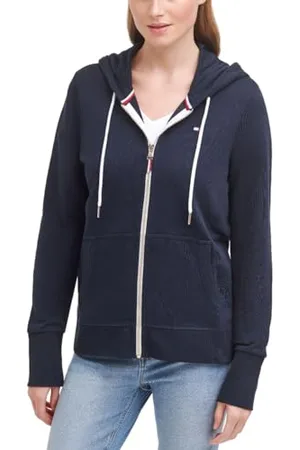 Tommy Hilfiger Damen Zip-up Hoodie-Klassisches Sweatshirt Kordelzug und Kapuze Kapuzenpullover, , S (5er Pack)